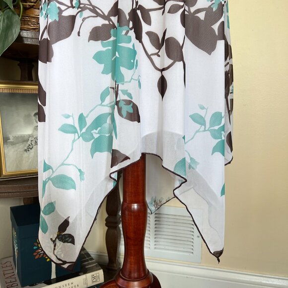 Speechless Brown & White Floral Halter Dress sz S NEW - Picture 3 of 9